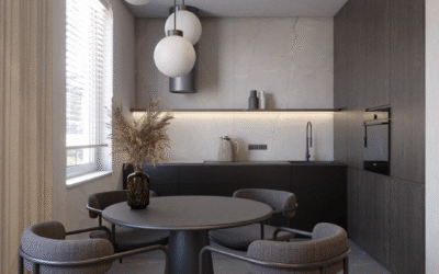 Mieszkanie w minimalistycznym stylu z otwartą kuchnią