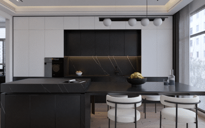 Nowoczesny salon w apartamencie pod Łodzią